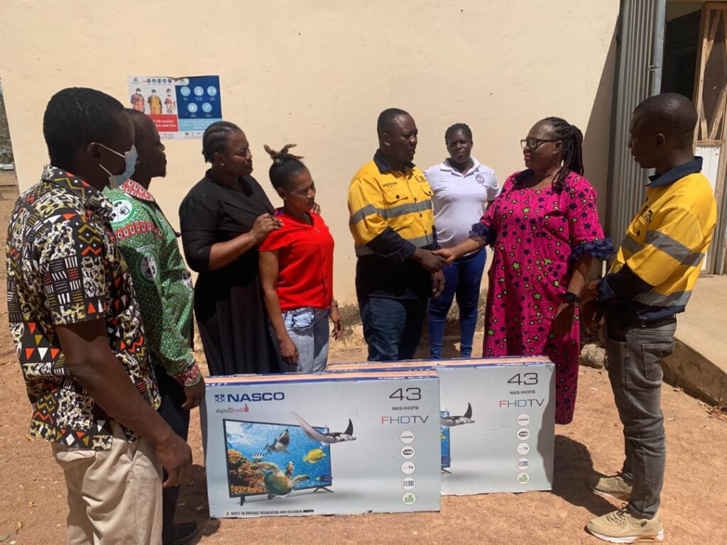 PRESENTATION OF TELEVISIONS TO TALENSI DISTRICT HEALTH DIRECTORATE